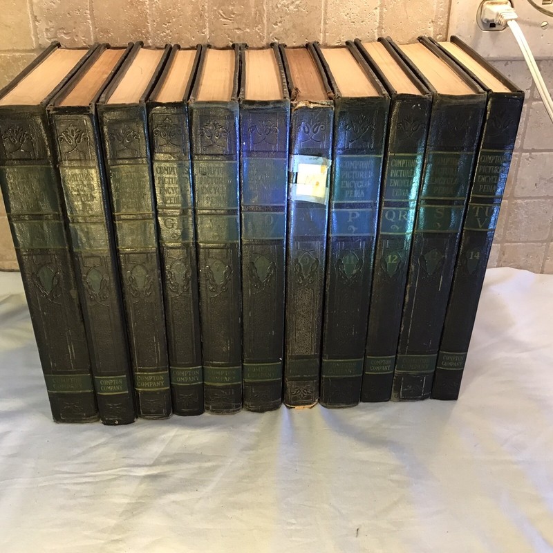 Compton’s Pictured Encyclopedia And Fact Index Lot Of 11 Vintage