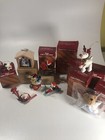 Large Lot Avon Christmas Ornaments With Box 10 Boxes Teddy Bear Light Up Vintage
