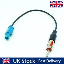 30cm Universal Fakra to DIN Car Stereo Radio Aerial Adaptor Mast Antenna Adapter