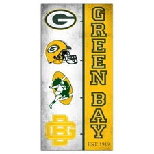 Green Bay Packers Team Logo Progression 6" x 12"