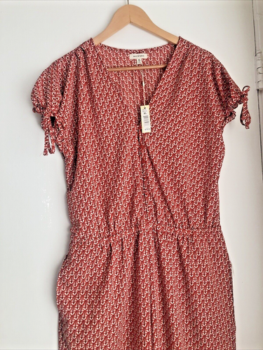 Max Studio Women’s Jumpsuit Wide Leg V-Neck Crepe Size XLarge - Picture 3 of 16