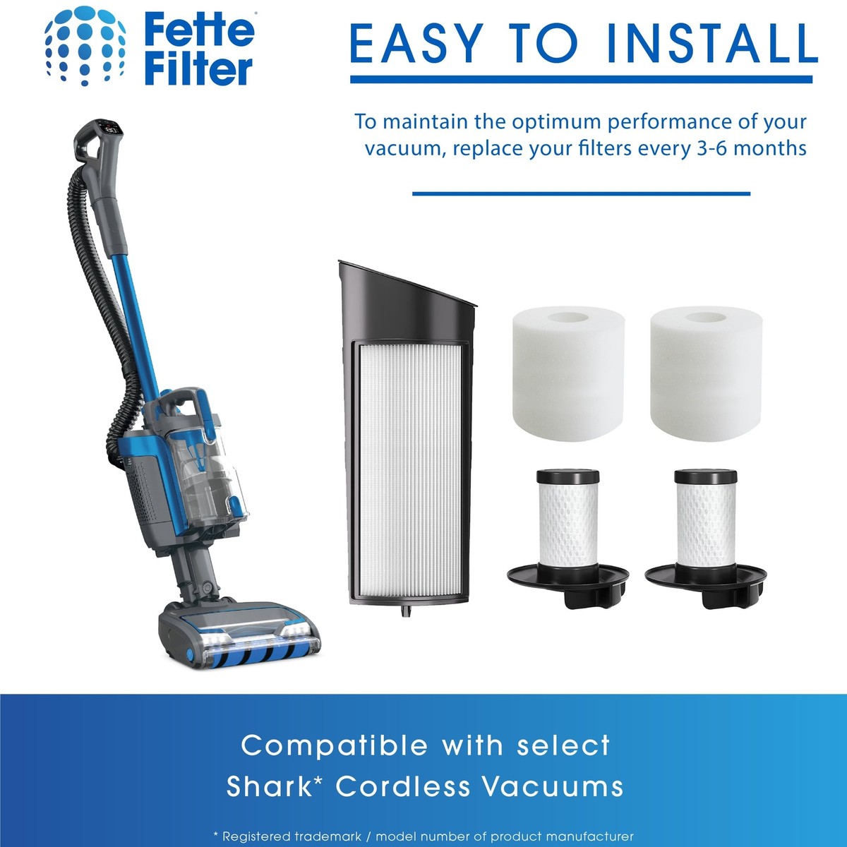 MisterVac Filtro Di Ricambio A Cartuccia Per Aspirapolvere Syntrox VC 2900w Dual Cyclone