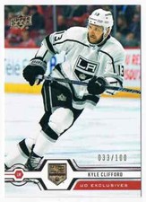 2019-20 UPPER DECK UD EXCLUSIVES KYLE CLIFFORD 033/100 LOS ANGELES KINGS #152