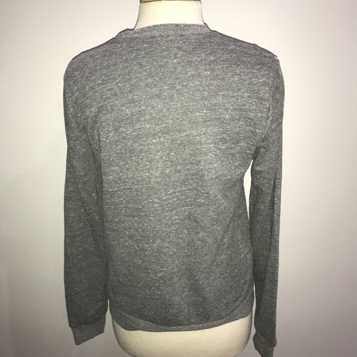 NEW Anthropologie Sol Angeles Sweatshirt Pullover Sz S Gray Multi
