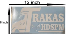 ~TRAKAS HDSPM Car Decal Sticker Different Colors 6" x 12"~