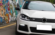 Fari LED per VW Golf 6 VI 08-13 Facelift G7.5 Silver Flowing Dynamic LHD-mostra