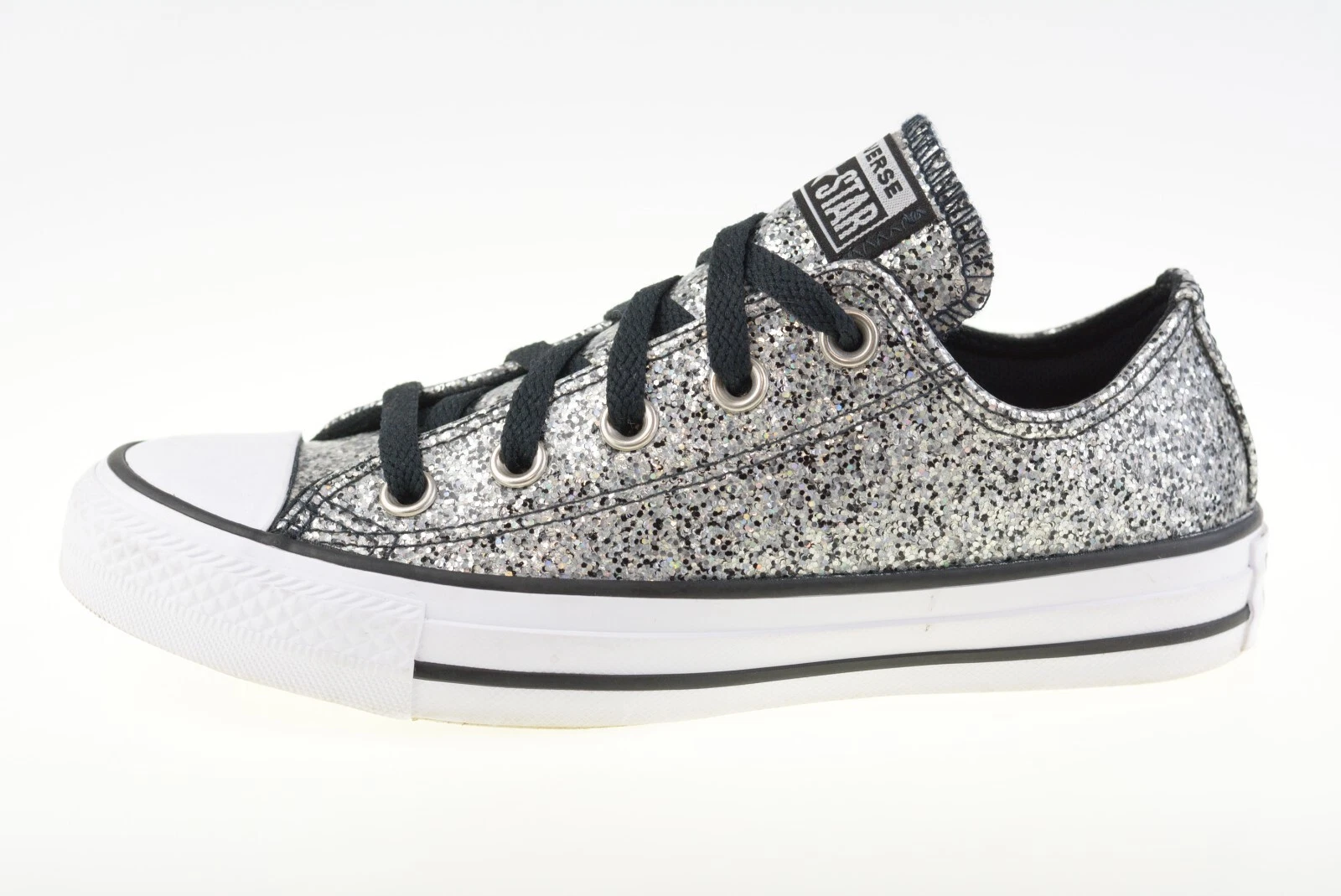Converse Chuck Taylor All Star Low Glitter 168184C scarpe da ginnastica da donna taglia UK 3