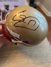 CHARLIE WARD SIGNED HELMET FLORIDA STATE SEMINOLES NOLES FSU HEISMAN 1993 JSA