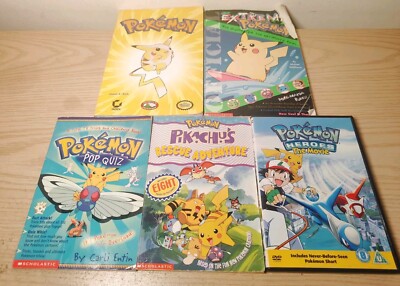 Pokémon Vintage Books And DVD Bundle Rescue Adventure pathways To Adventure