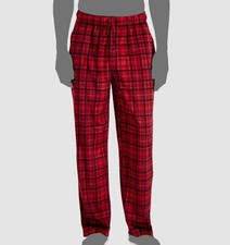  40 Club Room Men's Red Printed Fleece Pajama Pants Sleepwear Size XL
