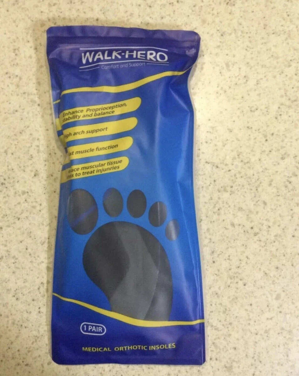 Walk Hero Medical Orthotic Insoles Mens. 10 10.5. Women s 12 12.5