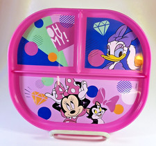 TOMY The First Years Minnie Mouse Childrens Reversible Plates Disney Set of 4