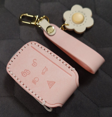 Für Range Rover Key Sport Discovery 4 Evoque Vogue Fernbedienung Leder Cover Pink 12