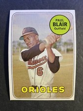 1969 Topps Baseball Paul Blair Baltimore Orioles Card #506 (a)