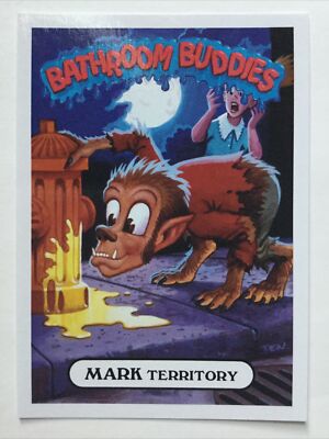 Garbage Pail Kids Topps We Hate The 90s Bathroom Buddies Mark Territory 20b