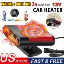 1200W Portable Electric Car Heater 12VDC Heating Fan Defogger Defroster Demister