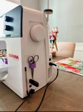 2 pack, small Scissor Holder for Sewing Machines (Includes Sticky Strip) 2 Pack