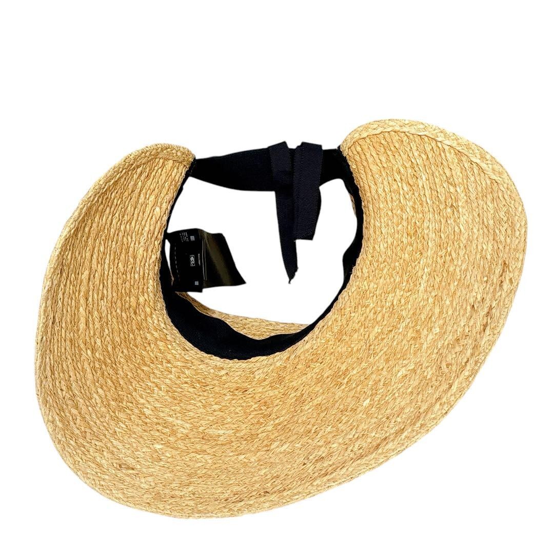 Miu Miu Extreme Beauty Sun Visor - Raffia Straw Hat with