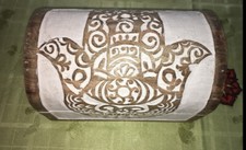 Hamsa Hand Crafted Carved Wooden Trinket Box From India