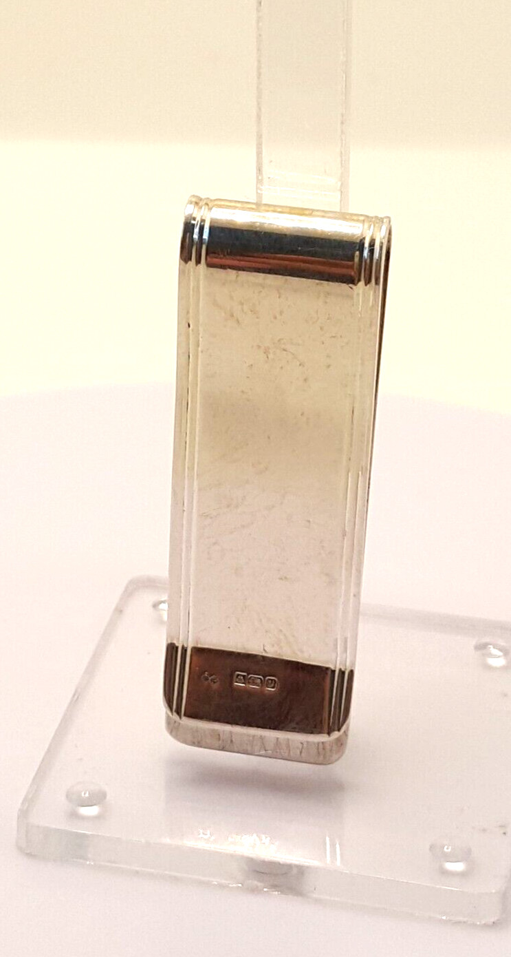 Fully UK Hallmarked Solid Silver Money Clip 925 S… - image 12