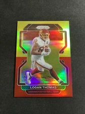 2021 Prizm Red & Yellow Prizm SSP #/39 Logan Thomas Washington 49ers #210