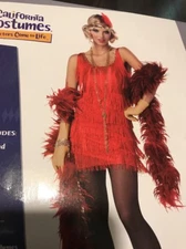 Fashion Flapper Costume Woman Small (6-8)