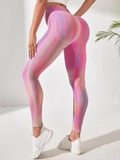 Hot Women High Waist Booty Yoga Workout Gym Pants Butt Lifting Seamless Leggings