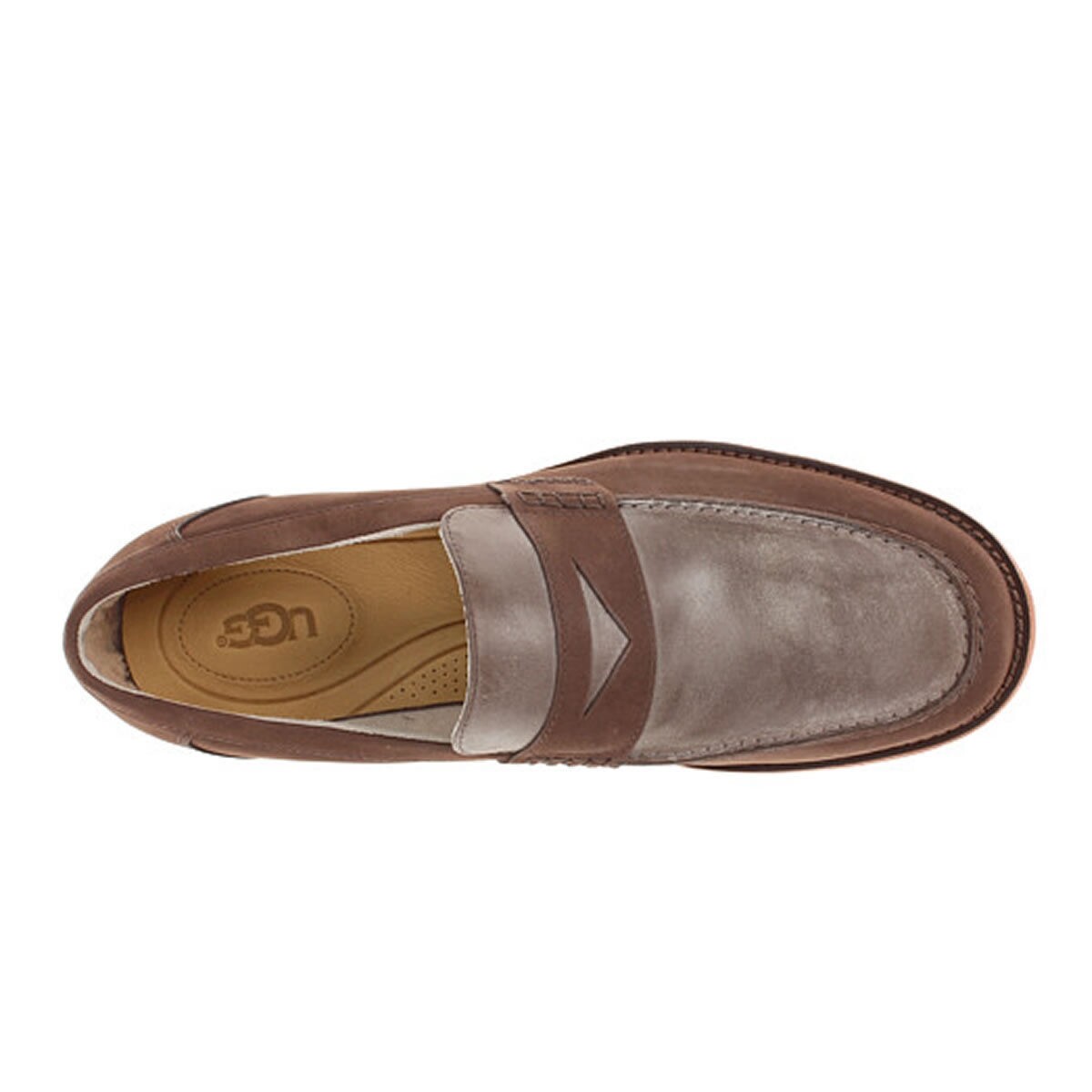 UGG Men\'s Lorne Leather Brown Loafers UGG Lorne Chocolate Shoes - Men main image 2