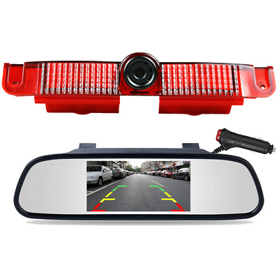 5'' Clip Car Mirror Monitor HD Backup Camera For Chevrolet Express & GMC Savana