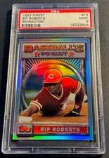 1993 BIP ROBERTS TOPPS FINEST REFRACTOR #15 PSA 9 REDS  (806)