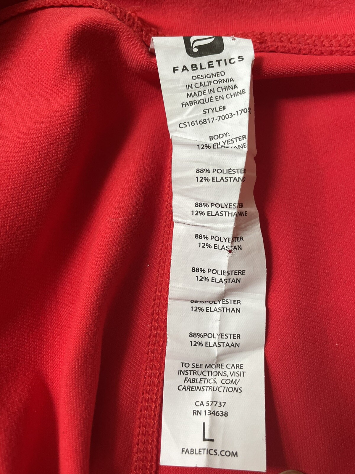 FABLETICS Size Large High Waisted Cropped Legging… - image 5