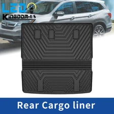 3D Molded Rear Cargo Liner for 2023-2025 Honda Pilot All Weather TPE Rubber Mat