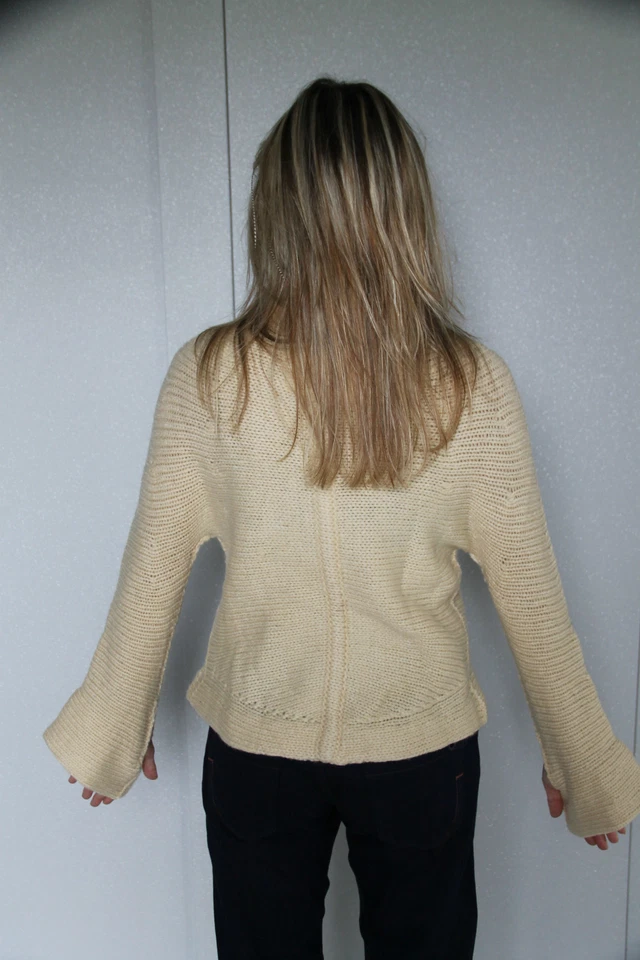 Bastante grande merino extra fino crema M&F GIRBAUD talla L precio boutique 280€ Foto 2 de 3