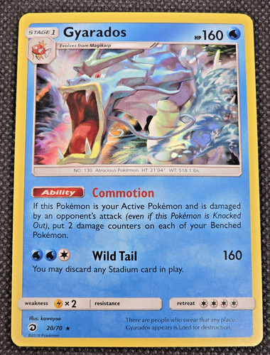 Pokémon TCG Gyarados Dragon Majesty 20/70 Holo Rare NM -- L37