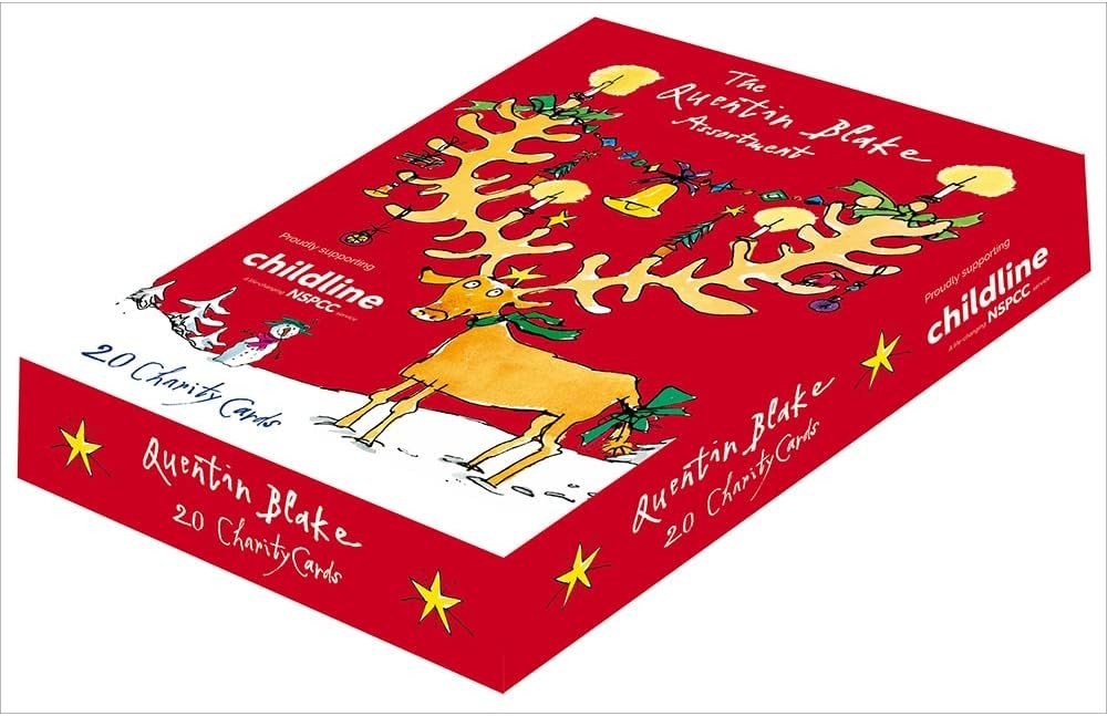 Box of 20 Quentin Blake Childline Charity Christmas Cards