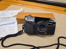 Olympus Infinity Zoom 211 38-70mm Point  Shoot 35mm Film Camera Works W Papers