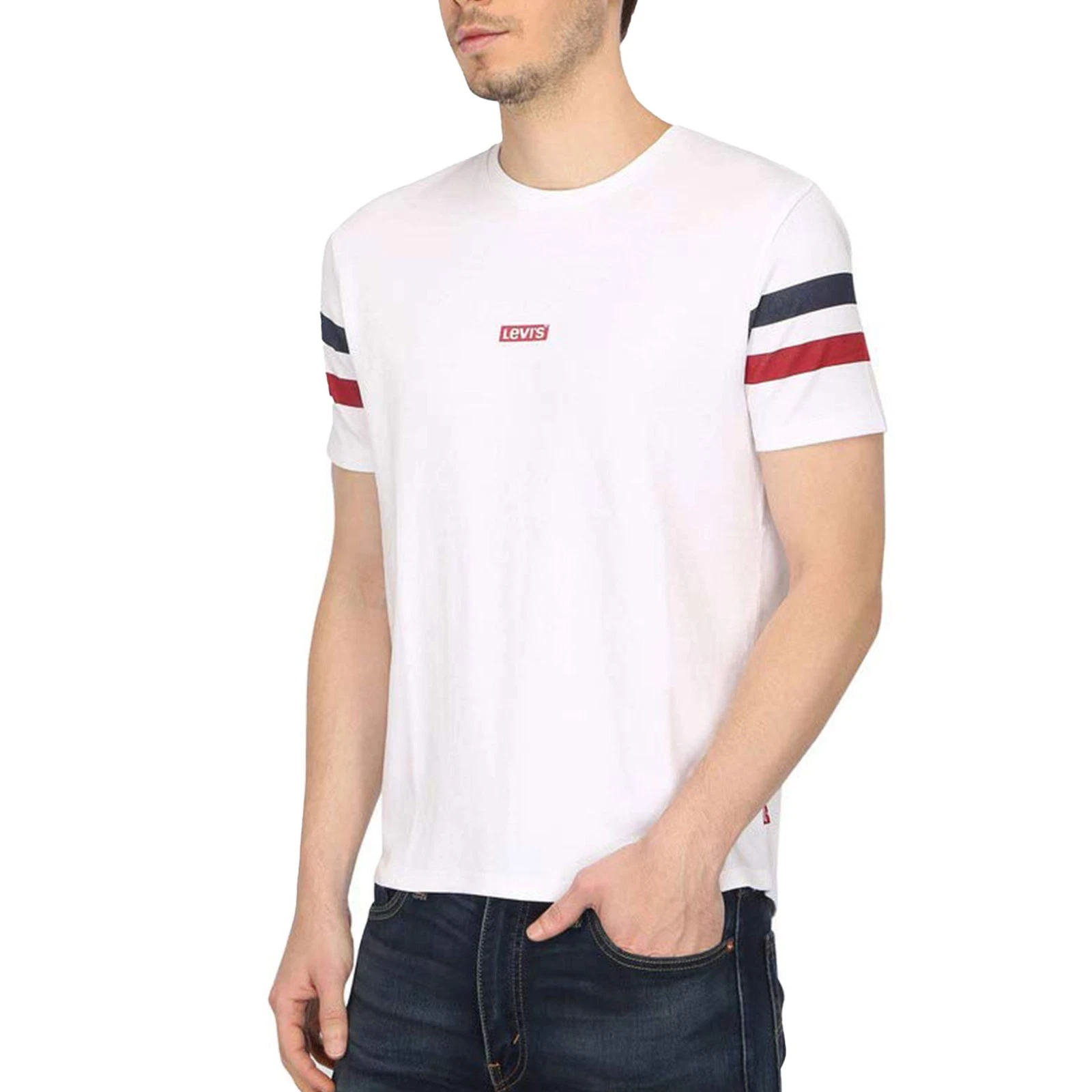 Levis Mens T Shirt Crew Neck Summer Short Sleeve Casual Cotton White New
Opens in a new window or ta