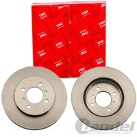 2X TRW Bremsscheiben 256Mm BelÜFtet Vorne Passend FÜR Mitsubishi Colt Lancer