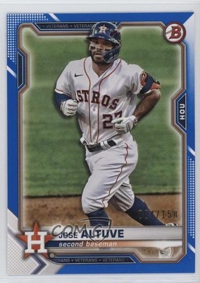 2021 Bowman Blue Border 64/150 Jose Altuve #84 ng3