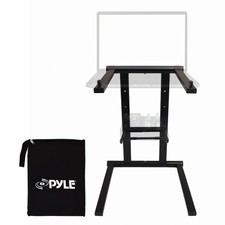 Pyle Portable Folding Laptop Stand - Foldable One Size, Black