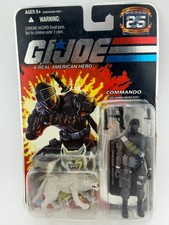 GI Joe 25th Anniversary Snake Eyes Commando with Timber Wolf Sealed MOC
