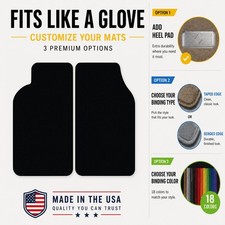 Avery Touring Black Carpet Front Floor Mats For 1995-1996 Lumina Apv Ik