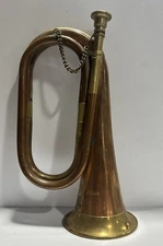 Military/ Scout/ Cavalry Brass & Copper Bugle Vintage British Army Style