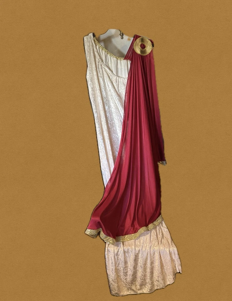 Disfraz Espíritu Halloween Adulto Belleza Romana con Vestido, Cinturón, Diadema y más Foto 2 de 4