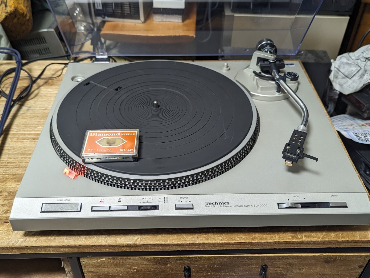 【希少】Technics SL-D303 レコードプレイヤー　動作品♩ Technics SL-D303 Turntable Record Player Direct Drive Auto