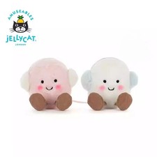 Jellycat Amuseables Toastie Pink And White Marshmallows Plush Doll Tags+Dust Bag