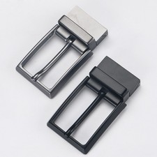 Classic Reversible Mens Durable Metal Alloy Belt Buckle