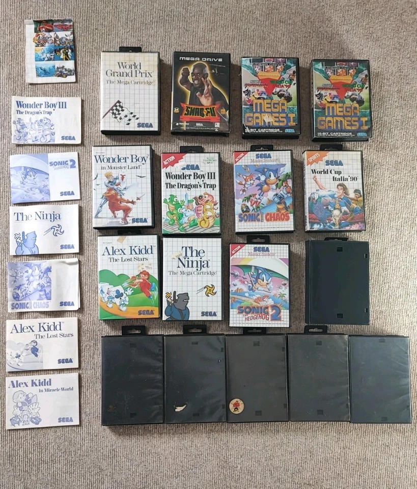 17 Sega Master System Wonder Boy Alex Kidd Sonic Spiele Anleitungen LEERHÜLLEN - Bild 3 von 4