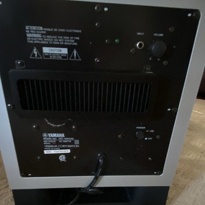 Yamaha YST-SW030 Powered Subwoofer 70W RMS Wired 3.5mm Jack White