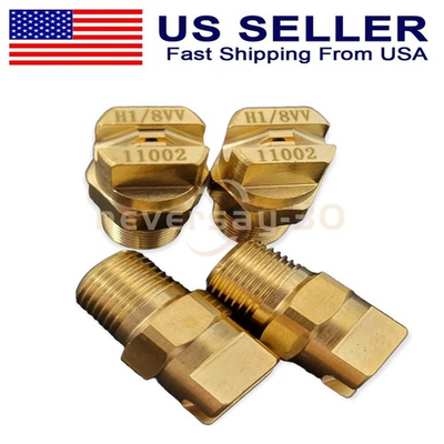 #ad Carpet Cleaning 11002 Wand Jet Nozzle 1 8” Brass V Jet 110 Degree Set of 4 $19.90
